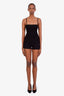 Pre-loved Chanel™ 2024 Black Cotton CC Braid Mini Shorts Size 38