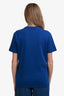 Versace Blue Cotton Medusa Logo Short Sleeve T-Shirt Size S