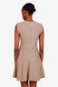 Brunello Cucinelli Nude Cashmere Sequin Sleeveless A-Line Mini Dress Size XS