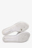 Stuart Weitzman Silver Leather Flower Jelly Sandals Size 10