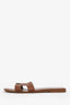 Hermès Brown Leather Oran Sandals Size 41