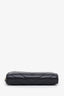 Pre-loved Chanel™ 2016 Black Lambskin Chevron Zipped Coin Purse Wallet
