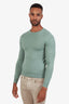 Ralph Lauren Purple Label Green Cashmere Crewneck Sweater Size S Mens