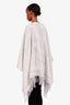 Christian Dior 2022 Grey Wool Cashmere Zodiac Shawl Sweater One Size
