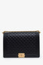 Pre-loved Chanel™ 2017-18 Black Quilted Lambskin Large Boy Bag