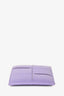 Bottega Veneta Purple Leather Intrecciato Card Holder