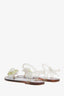 Pre-loved Chanel™ Clear/Pink Camellia Jelly Sandal Size 35