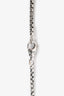 David Yurman Sterling Silver, 18K Yellow Gold, Black Diamonds 'Waves Dagger Amulet' Necklace