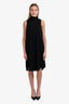 Rag & Bone Black Wool Mock Neck Midi Dress Size M