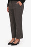 Etro Vintage Grey Tweed Wool Trousers Size 46