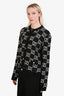 Gucci Black/White Cotton Blend GG Buttoned Cardigan Size XXXL