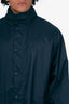 Balenciaga Navy Logo Hooded Windbreaker Jacket Size 46 Mens