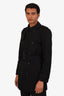 Burberry Black Belted Trench Coat Size 46 Mens