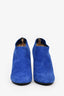 Jimmy Choo Blue Suede Ankle Booties Size 38.5