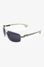 Chrome Hearts 2000S Beige Frame The Beast III Square Aviator Sunglasses
