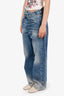 R13 Blue Denim Criss-Cross Jeans Size 27