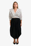 Chloe Black Cotton Wide-Leg Gaucho Pants Size 36