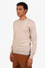 Pal Zileri Grey Silk Crewneck Sweater Size 50 Mens