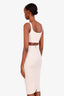 Fendi x Skims White Embossed Crop Top + Midi Skirt Size 36