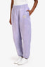 T by Alexander Wang Purple Logo Sweat Pants Size S