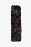 Miu Miu Dark Brown Mink Fur Collar