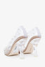 Cult Gaia PVC and Pearl Embellished Heels Size 38