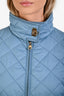Salvatore Ferragamo Blue Quilted Jacket Size 38