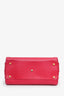 Saint Laurent Pink Leather Small Sac De Jour with Strap