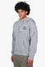 Gucci Grey Interlocking G Logo Cotton Hoodie Size XL Mens