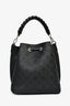 Louis Vuitton Black Mahina Leather Muria Bucket Bag