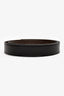 Hermès Brown/Black Leather Reversible Belt 32mm No Buckle est. Size 90