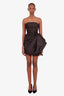 Helen O'Connor Black Strapless 'Sunshine' Mini Dress Size XS