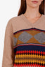 Burberry Brit Beige Wool V-Neck Sweater Size M