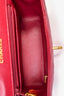 Pre-Loved Chanel™ 2013-14 Fuchsia Lambskin Leather CC Kelly Top Handle Bag
