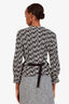 Akris Punto Black/White Tweed Button Up Jacket Size 6