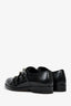Hermès Black Leather Studded Monk Loafers Size 36