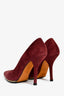 Givenchy Burgundy Suede Pointed Heels Size 38