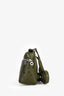 Loro Piana Green Ostrich Leather Extra Pocket L19 Top Handle
