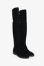 Stuart Weitzman Black Suede 5050 Knee High Boots Size 35.5