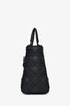 Christian Dior 2019 So Black Ultramatte Cannage Calfskin Medium Lady Top Handle with Strap