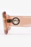Longchamp Pink Acrylic Clear Frame Sunglasses