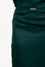 Gucci Green GG Silk Skirt + Top Set Size 40 and 42