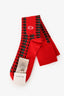 Gucci Red/Green Printed Knee High Socks Size M