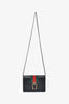 Gucci Black Leather Web Dionysus Wallet On Chain
