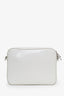 Prada White Patent Leather Square Crossbody Bag