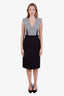 Alexander McQueen Grey/Multicolour Wool Mohair Tweed Speckled Dress Size 42