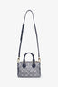 Louis Vuitton Blue Monoglam Jacquard Canvas Speedy Bandouliere 20 W ith Strap