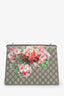 Gucci GG Supreme Blooms Canvas and Burgundy Suede Dionysus Medium Shoulder Bag