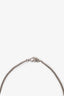 Pre-loved Chanel™ 14A Silver Tone Crystal Embellished CC Necklace