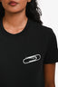 Off-White Black Cotton Paperclip T-Shirt Size XXS